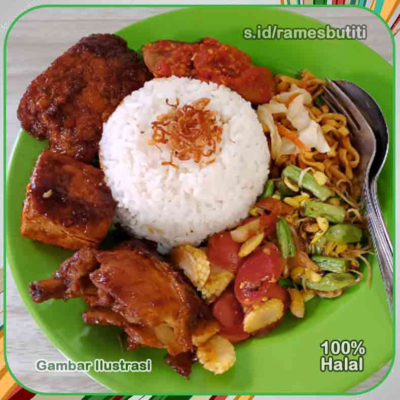 Rames Lauk Ayam Panggang